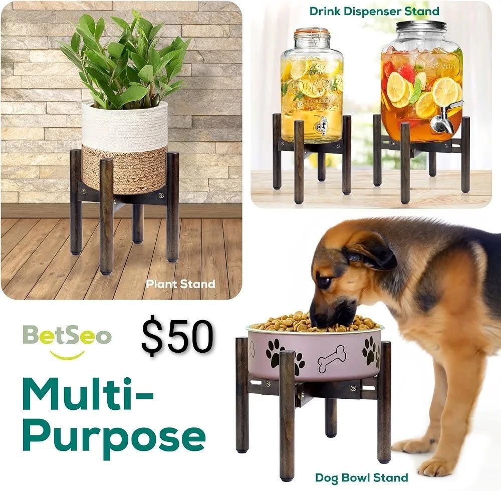 BetSea Multipurpose Plant Drink or Dog Bowl Stand