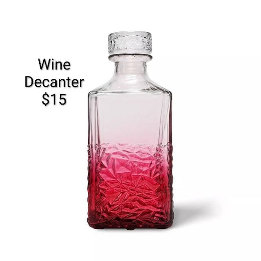 Pink Wine Decanter