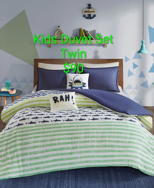 Kids Twin Duvet Cover Set