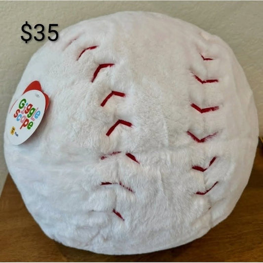 Fuzzy Baseball Pillow