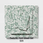 Green Floral Twin or XL Twin Sheet Set