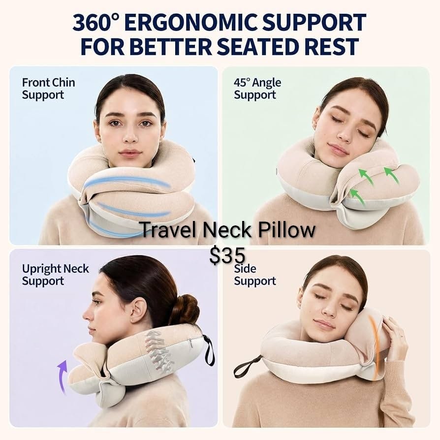 Ergonomic Travel Neck Pillow