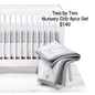 Two by Two Nursery Crib Bedding Set 4-Piece