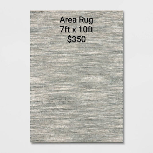 Gray Area Rug 7 x 10 ft