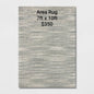 Gray Area Rug 7 x 10 ft