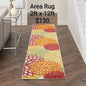 Floral Runner Rug 2 x 12 ft