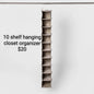 Hanging Closet Organizer 10-Shelf