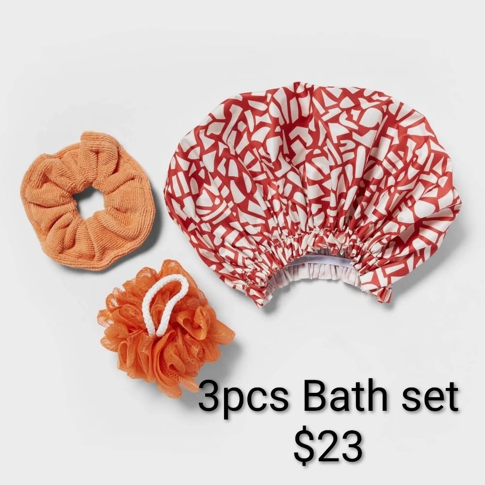 Bath and Hair Accessory Set 3-Piece