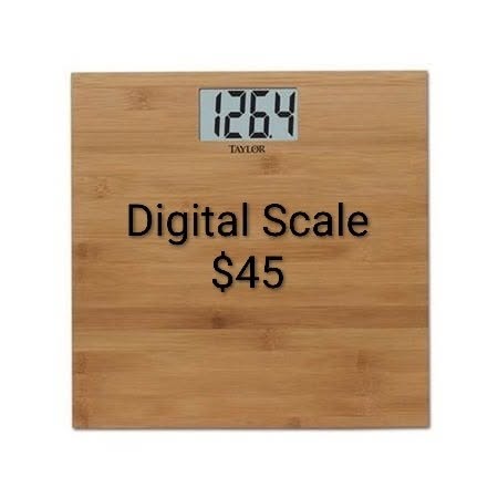 Taylor Bamboo Digital Bathroom Scale