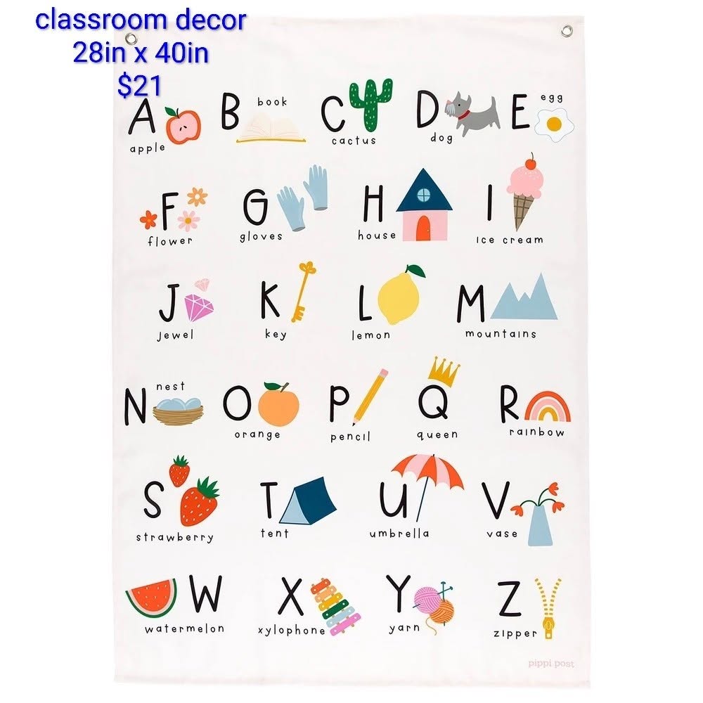 Classroom Alphabet Decor 28 x 40 in
