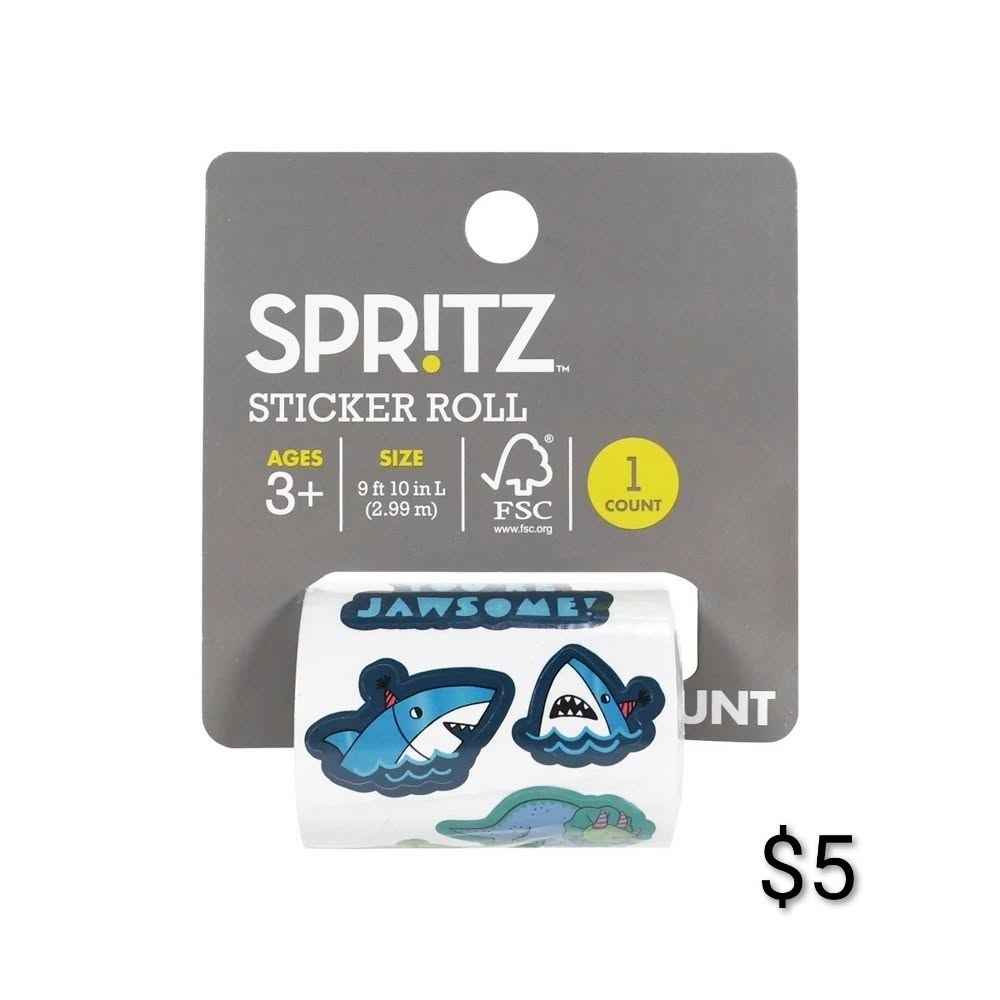 Spritz Shark Sticker Roll