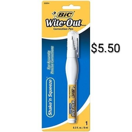 BIC Wite-Out Correction Pen
