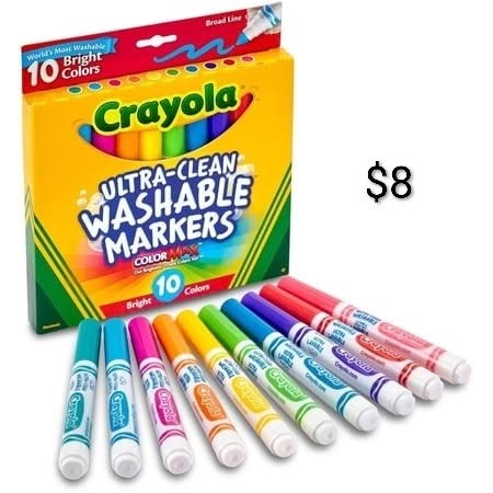 Crayola Ultra-Clean Washable Markers 10-Count