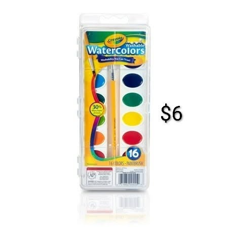 Crayola Washable Watercolors 16-Color Set