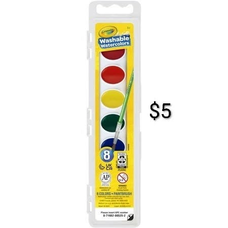 Crayola Washable Watercolors 8-Color Set