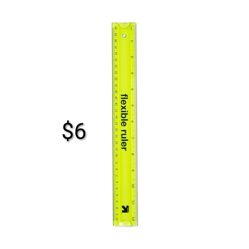 Flexible Ruler Neon Yellow