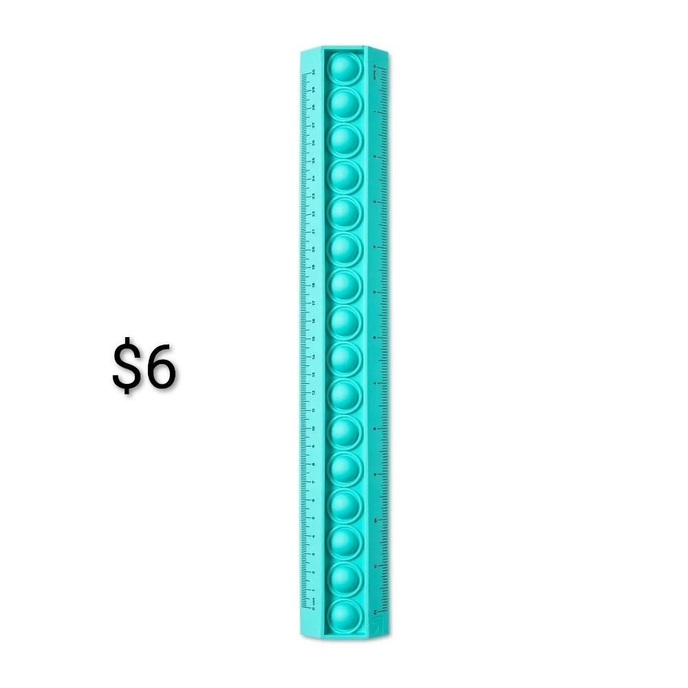 Pop-It Style Ruler — Teal