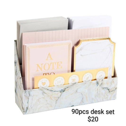 Desk Stationery Set — 90-Piece