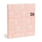 Pink Geometric Pattern Binder