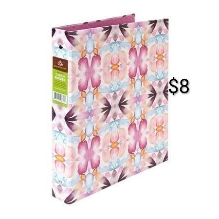 Floral 3-Ring Binder