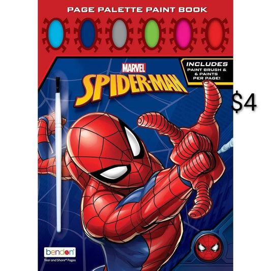 Marvel Spider-Man Page Palette Paint Book
