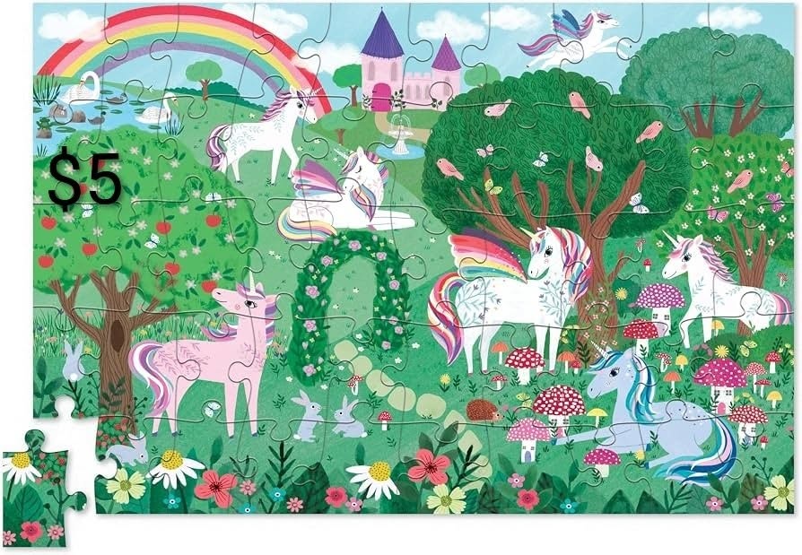 Unicorn Garden Tray Puzzle