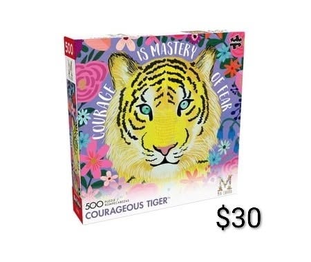 Courageous Tiger 500-Piece Puzzle