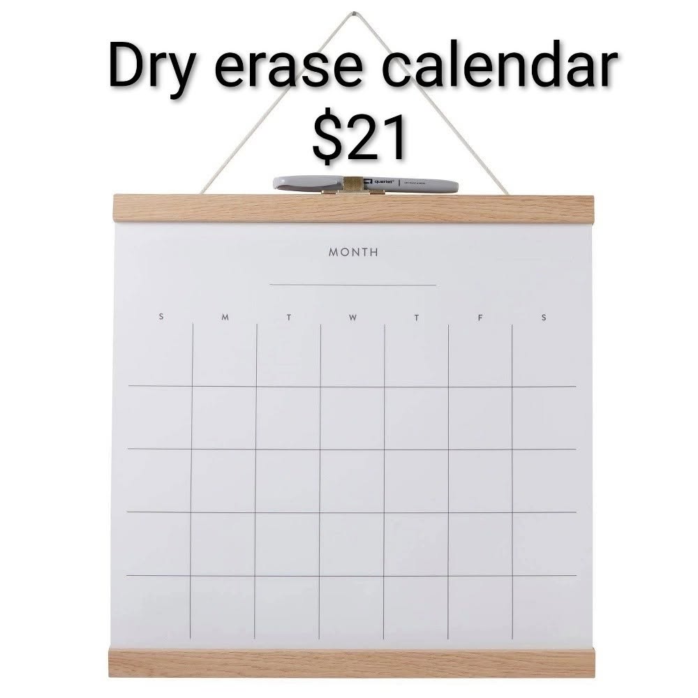 Dry Erase Wall Calendar