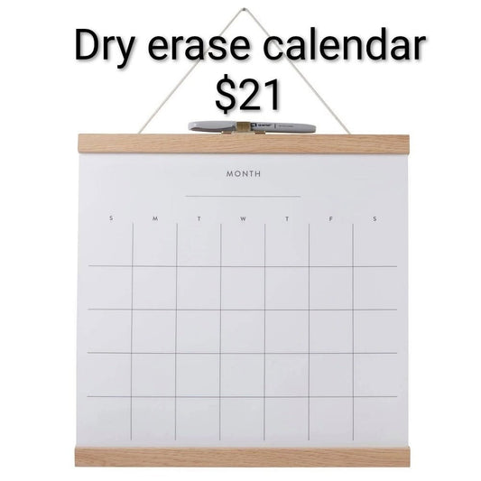 Dry Erase Wall Calendar