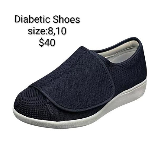 Black Diabetic Comfort Shoe