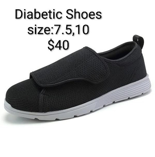Black Diabetic Walking Shoe
