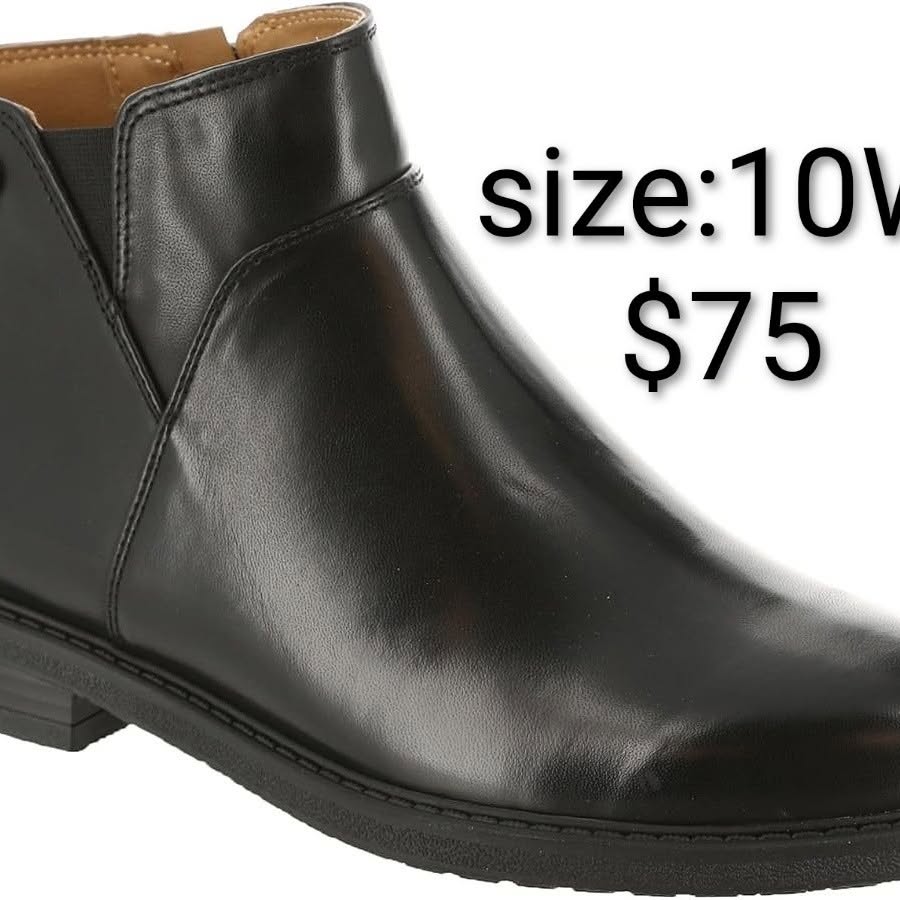 Black Chelsea Boot — Size 10 W