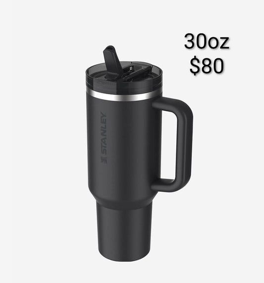 Stanley Quencher Tumbler Black — 30 oz