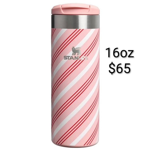 Stanley Pink Stripe Bottle — 16 oz