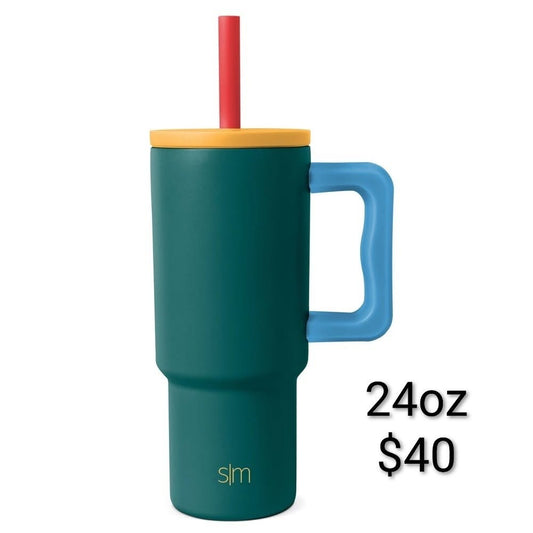 Simple Modern Teal Tumbler — 24 oz