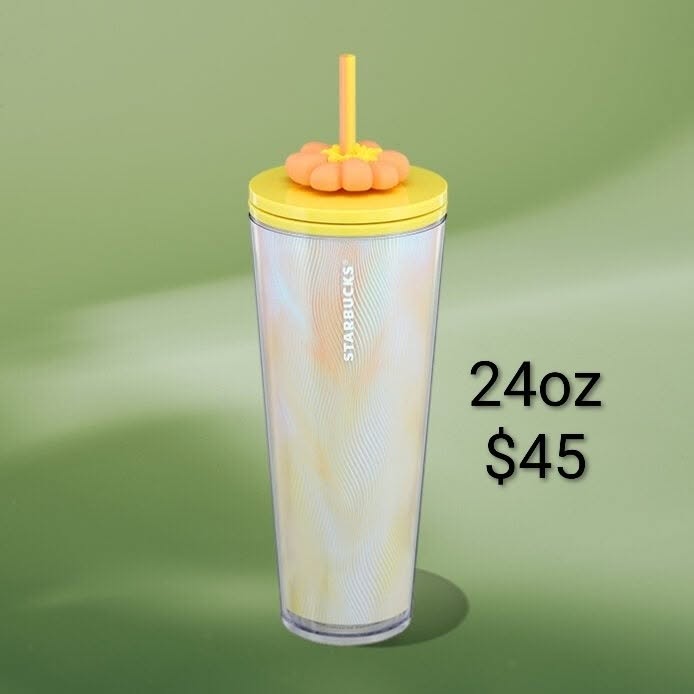 Flower-Top Iridescent Cold Cup — 24 oz