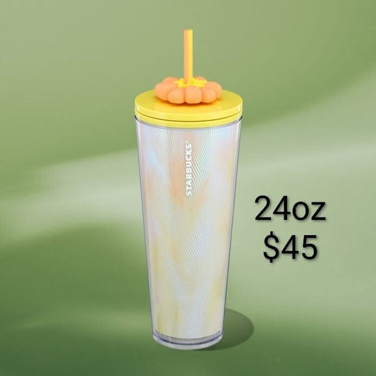 Flower-Top Iridescent Cold Cup — 24 oz