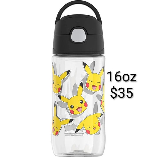Pokemon Pikachu Water Bottle — 16 oz