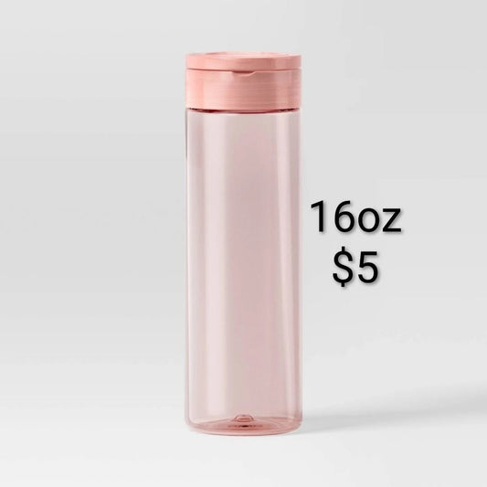 Pink Slim Water Bottle — 16 oz