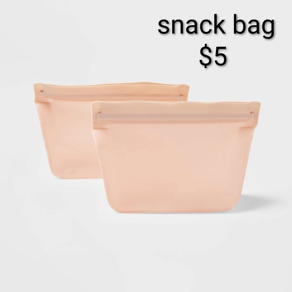 Reusable Snack Bags — 2-Piece