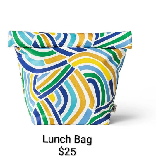 Abstract Stripe Lunch Bag