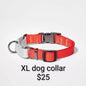 Red and Gray XL Dog Collar