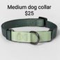 Green Medium Dog Collar
