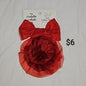 Red Flower Pet Collar Slides