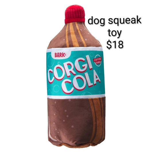Corgi Cola Squeaky Dog Toy