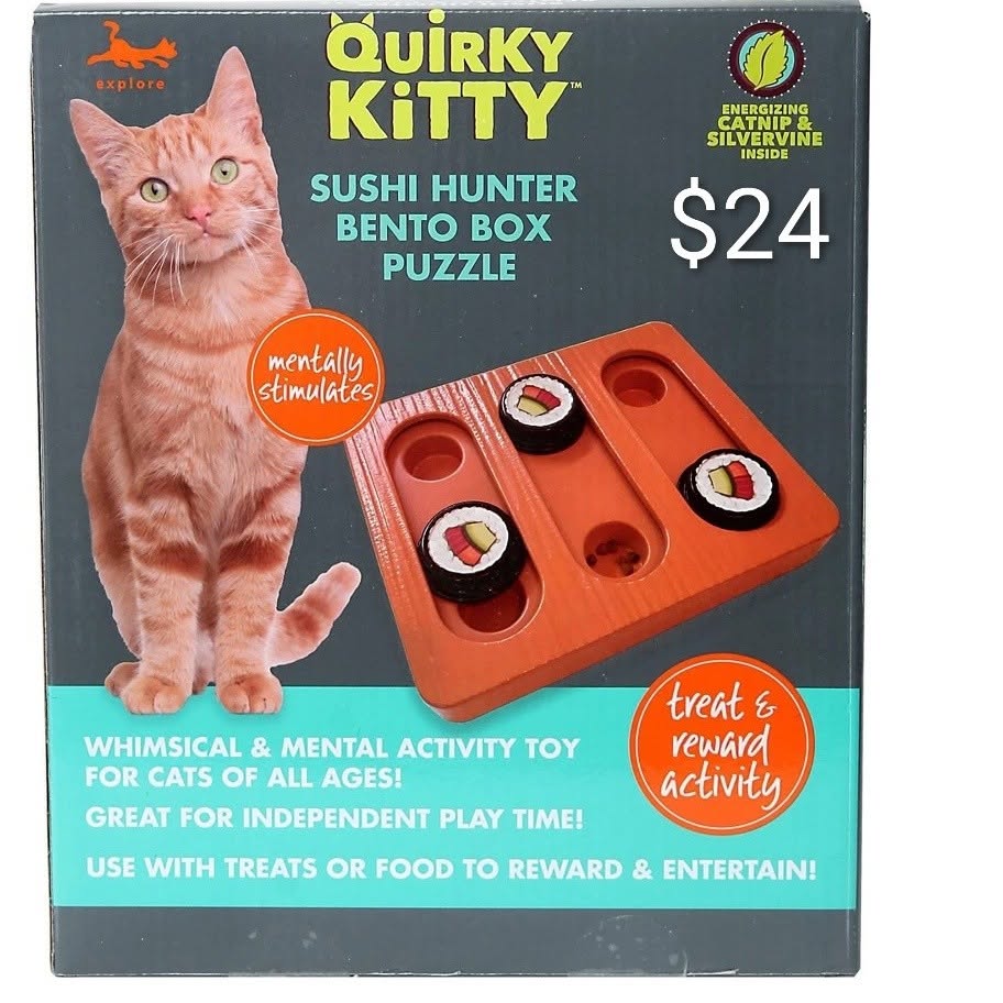 Quirky Kitty Sushi Hunter Bento Box Puzzle