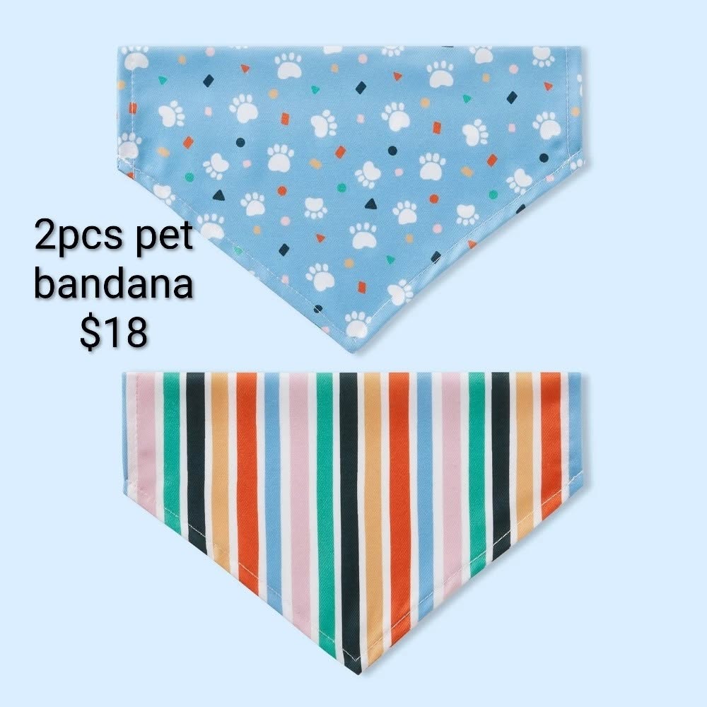 Pet Bandanas — 2-Piece Set