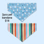 Pet Bandanas — 2-Piece Set