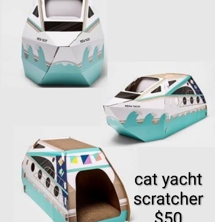 Cat Yacht Scratcher and Hideaway