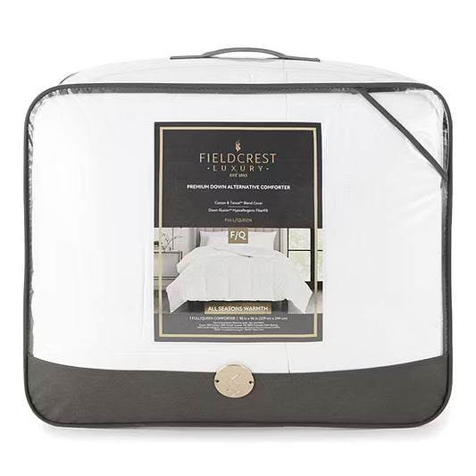 Fieldcrest All Seasons Down Alternative Comforter — King; Bright White